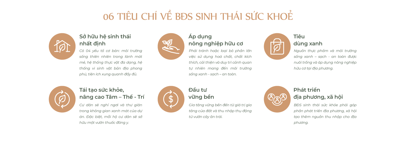 06 tiêu chí về bất động sản sinh thái TCReal