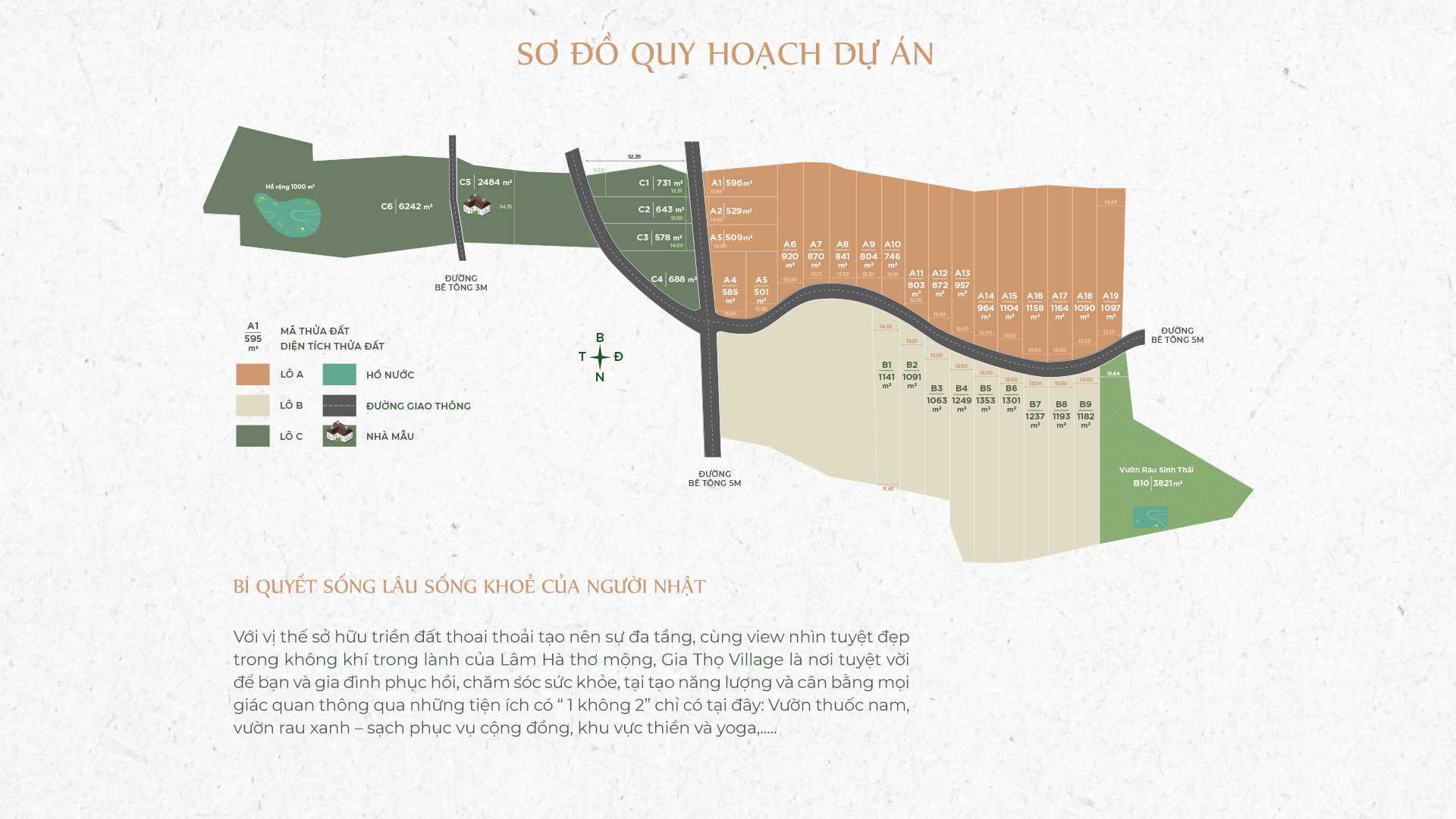 Mặt bằng huy hoạch dự án Gia Thọ Village